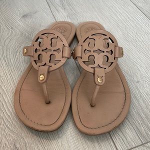 Tory Burch Miller Sandal in color Makeup size 7
